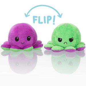 Reversible Purple/Green Octopus Plushy